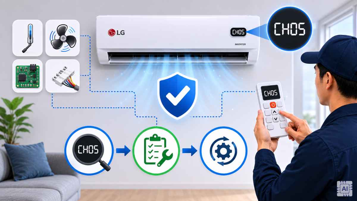 Mã lỗi máy lạnh LG Inverter