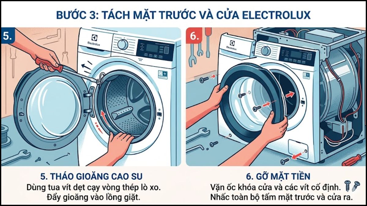Tách mặt trước và cửa