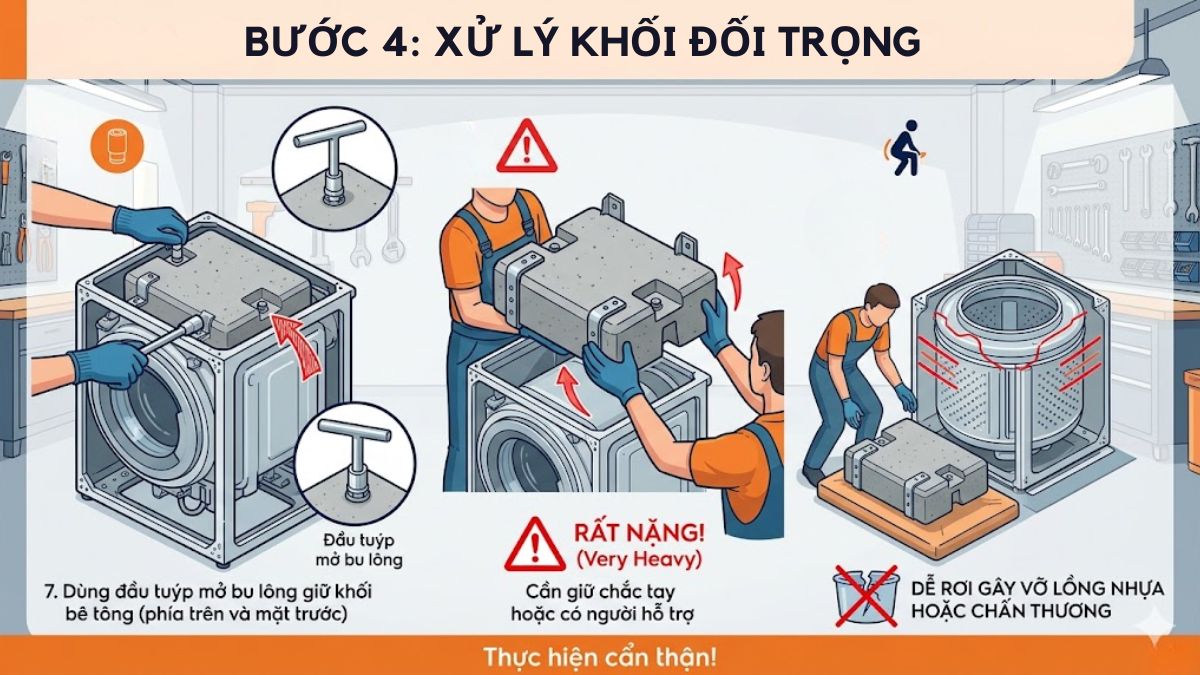 Xử lý khối đối trọng
