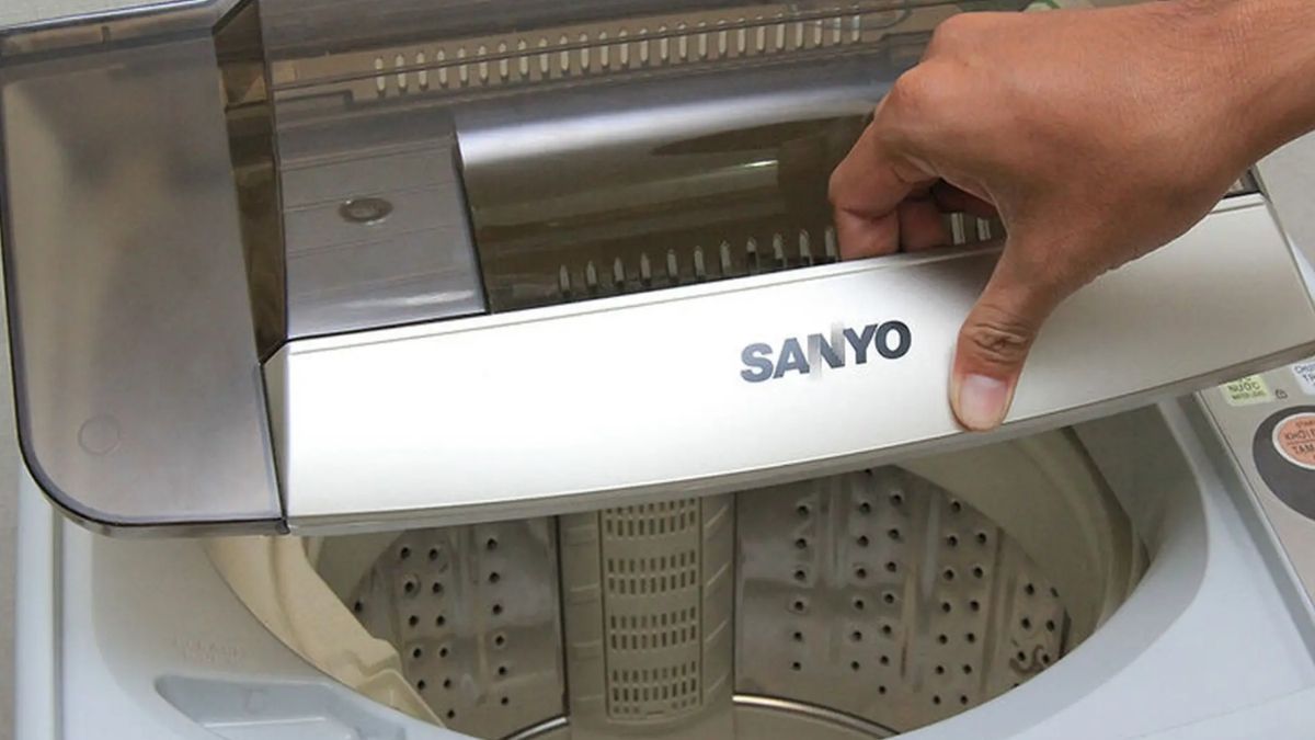 Cách tháo máy giặt Sanyo cửa trên