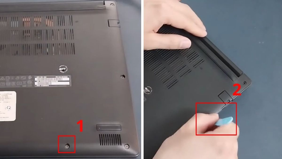 Cách tháo pin laptop Acer theo từng dòng máy