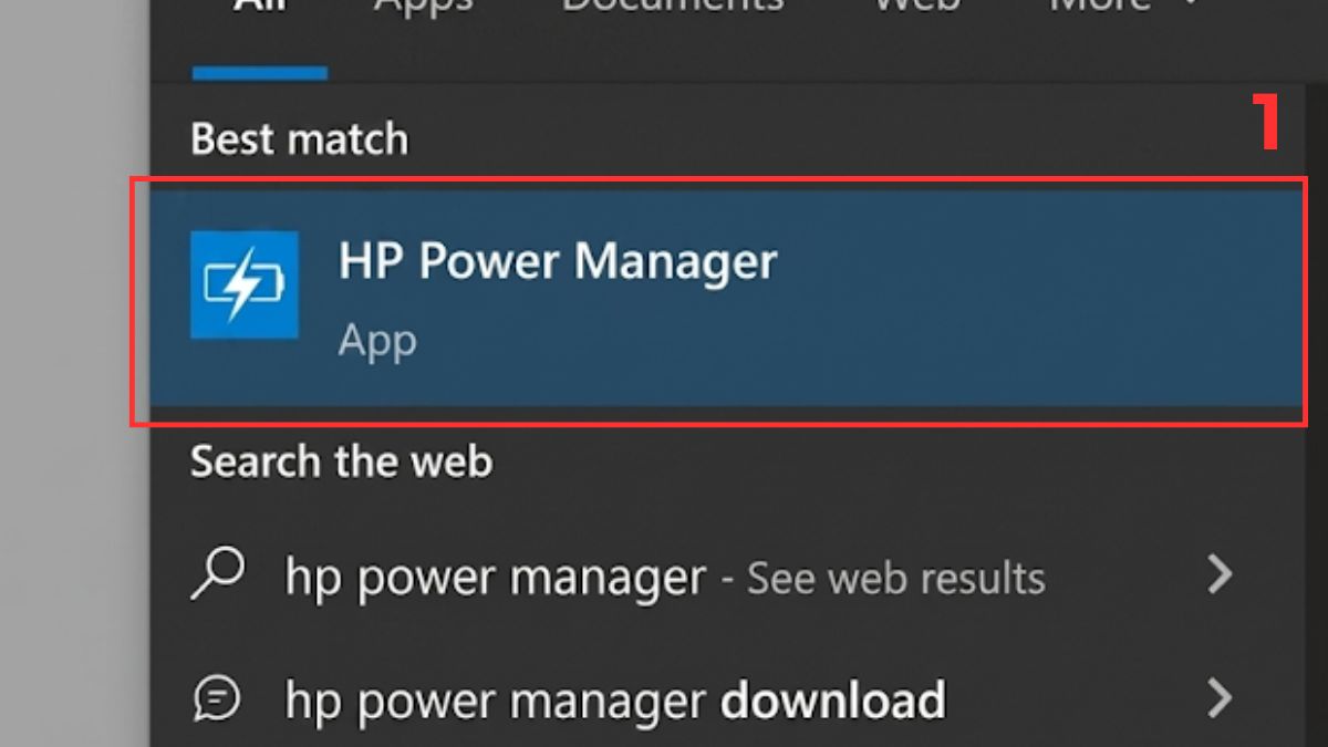 Công cụ quản lý pin tích hợp trên laptop HP