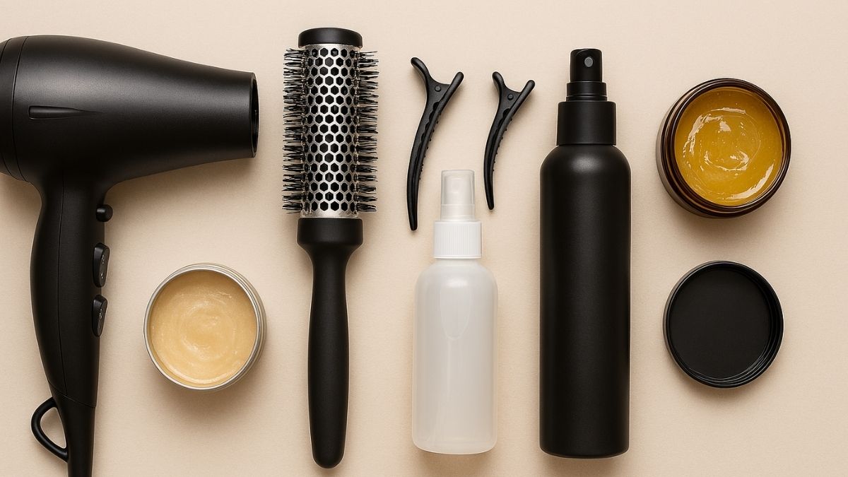 Dụng cụ cần chuẩn bị để dùng máy sấy uốn tóc