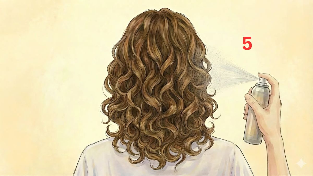 Sấy tương tự cho các phần tóc còn lại