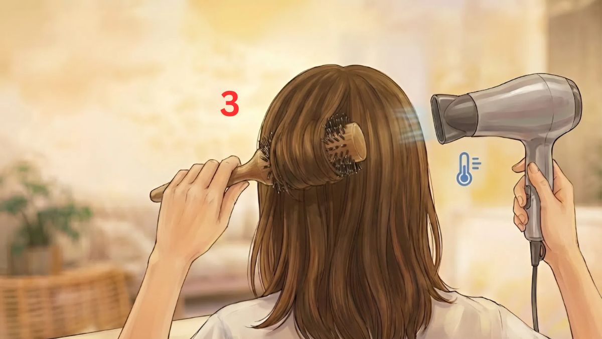  Sấy nóng rồi chuyển sang mát