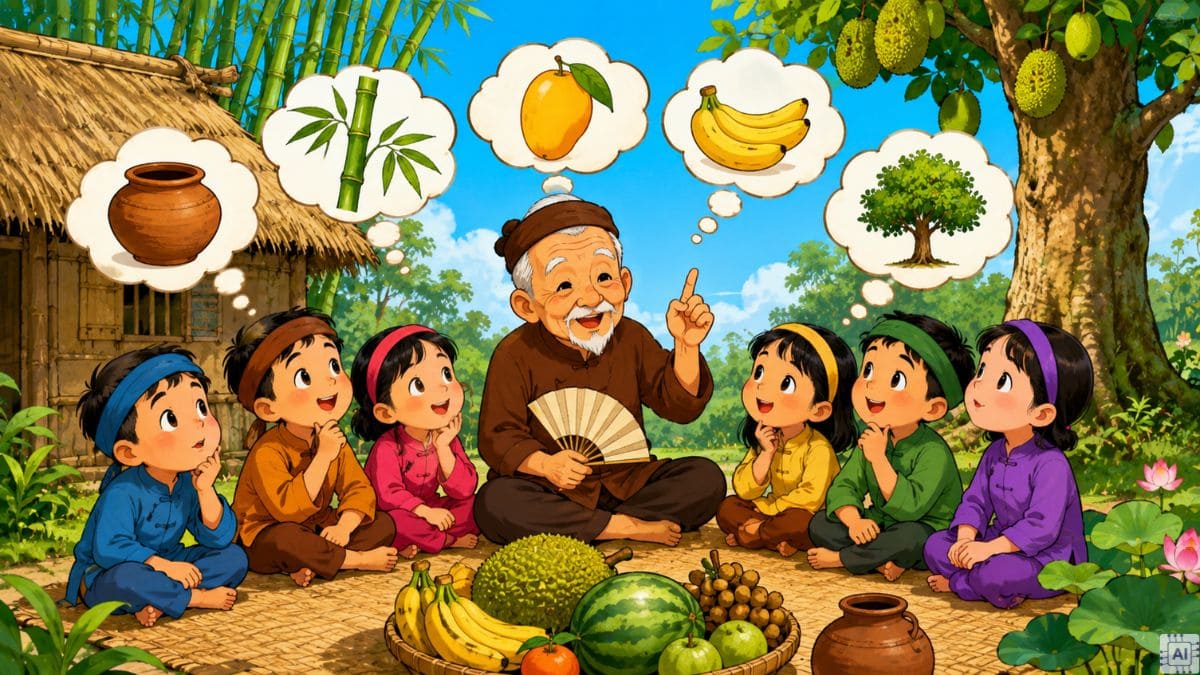 Câu đố dân gian về đồ vật, cây cối, trái cây
