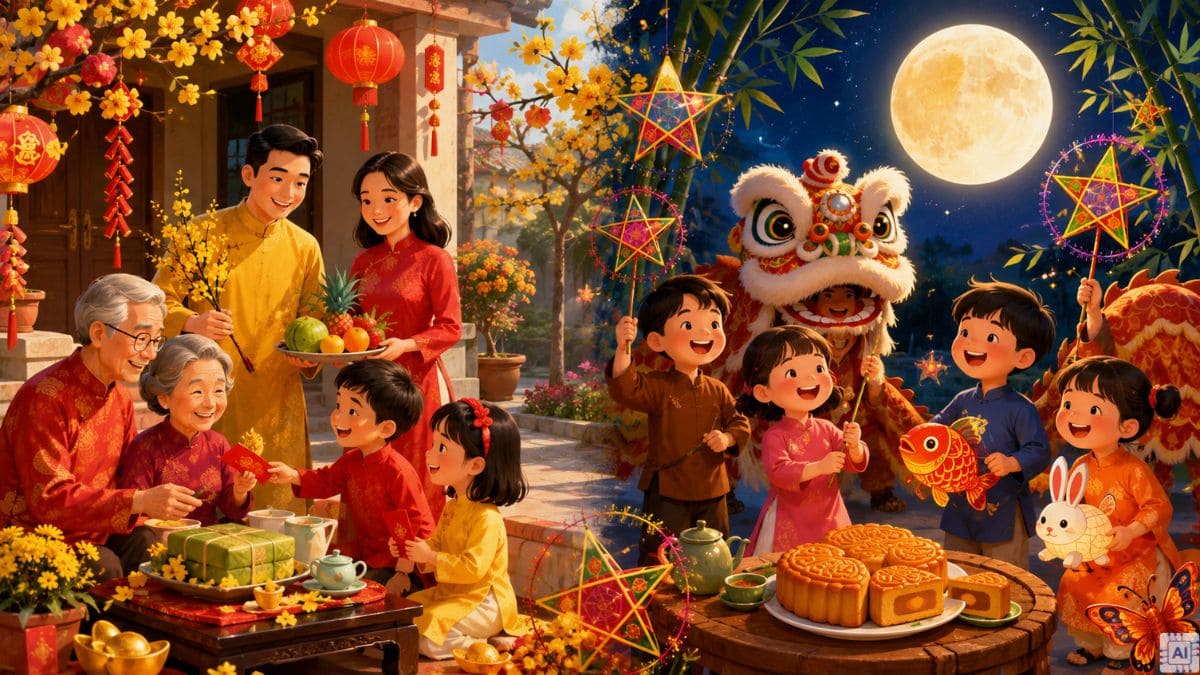 Câu đố vui ngày Tết và dịp Trung thu