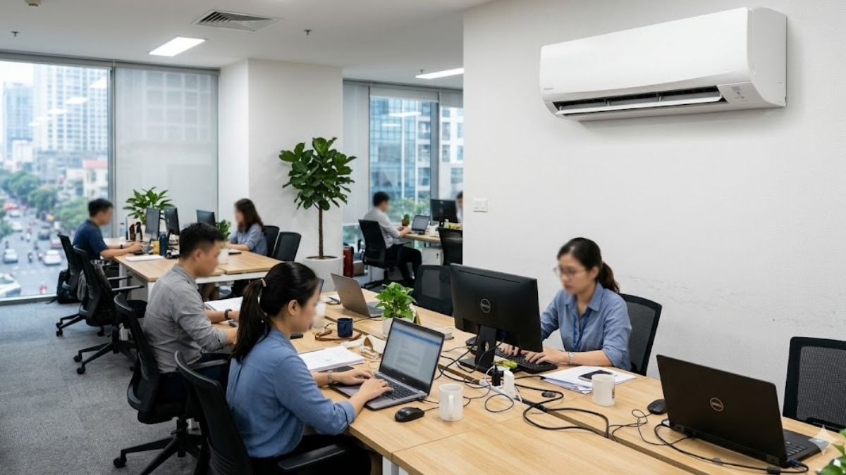 Công suất máy lạnh cho văn phòng, quán cafe, nhà hàng
