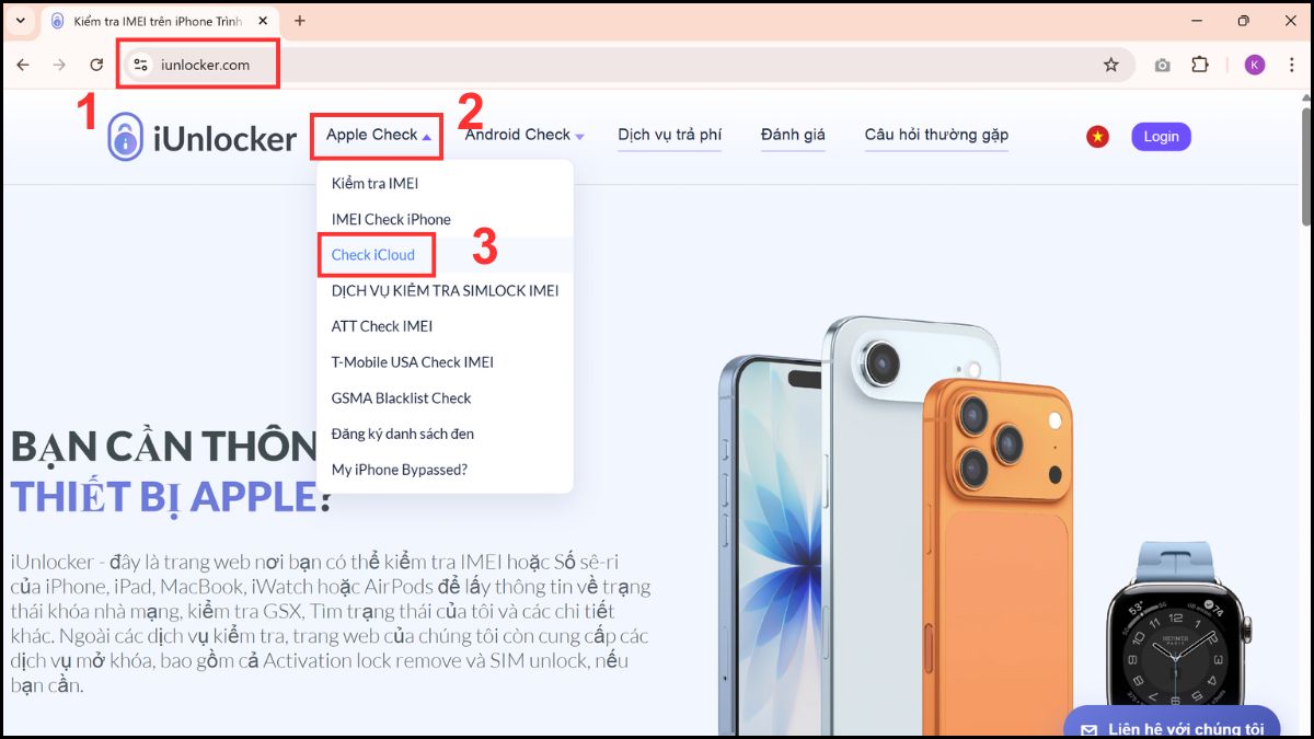 Kiểm tra iPad có bị báo mất hay iCloud lock chưa?