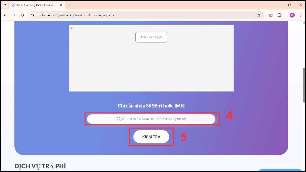 Nhập Serial Number của iPad