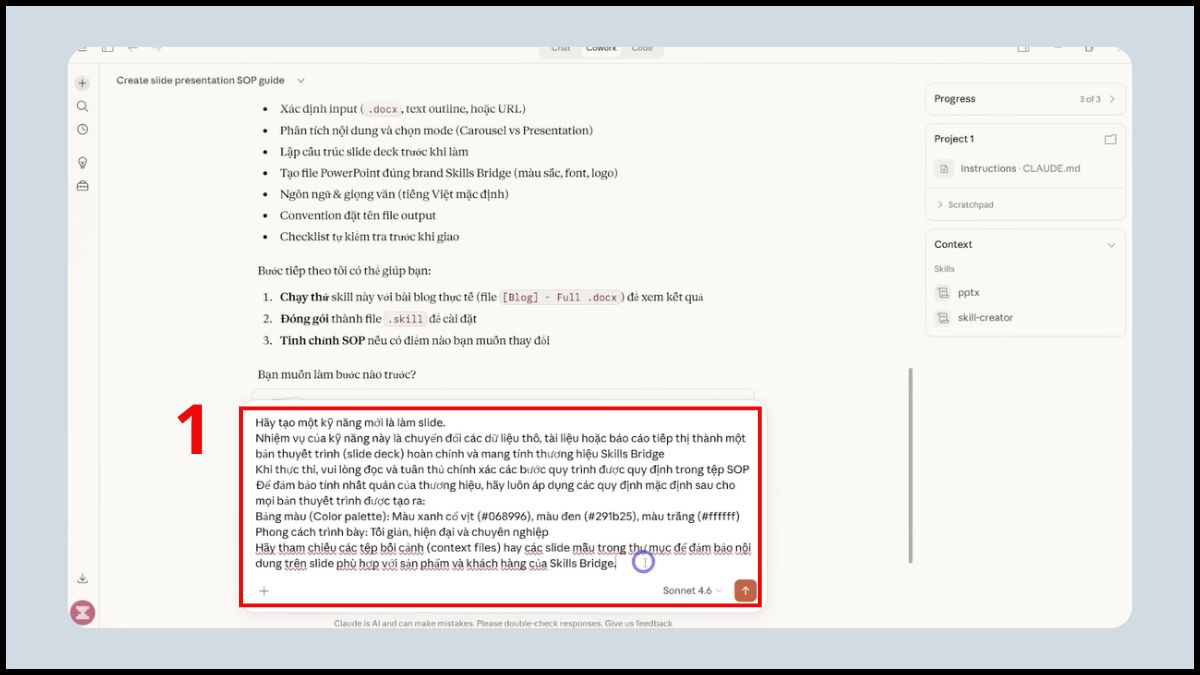 Skills và cách tạo quy trình làm việc tái sử dụng