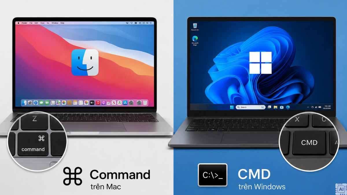 Phân biệt Command key và Command Prompt