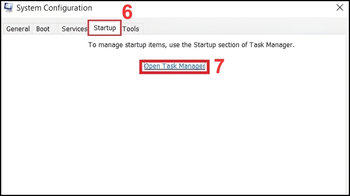 Chọn Open Task Manager