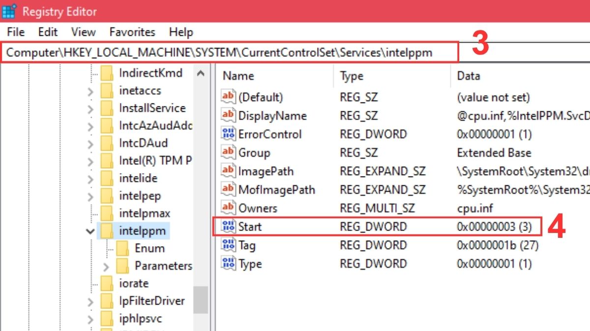 Truy cập đường dẫn HKEY_LOCAL_MACHINE\SYSTEM