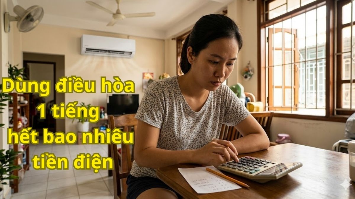 Dùng điều hòa 1 tiếng hết bao nhiêu tiền điện? Cách tính