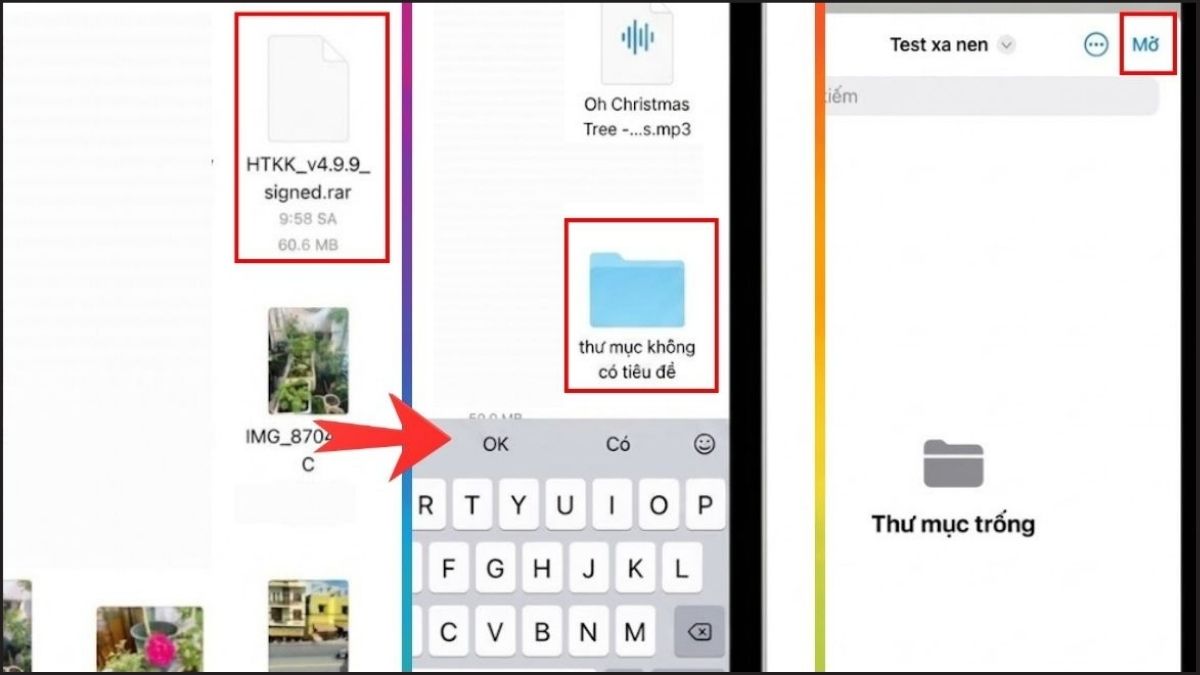 Chọn file RAR