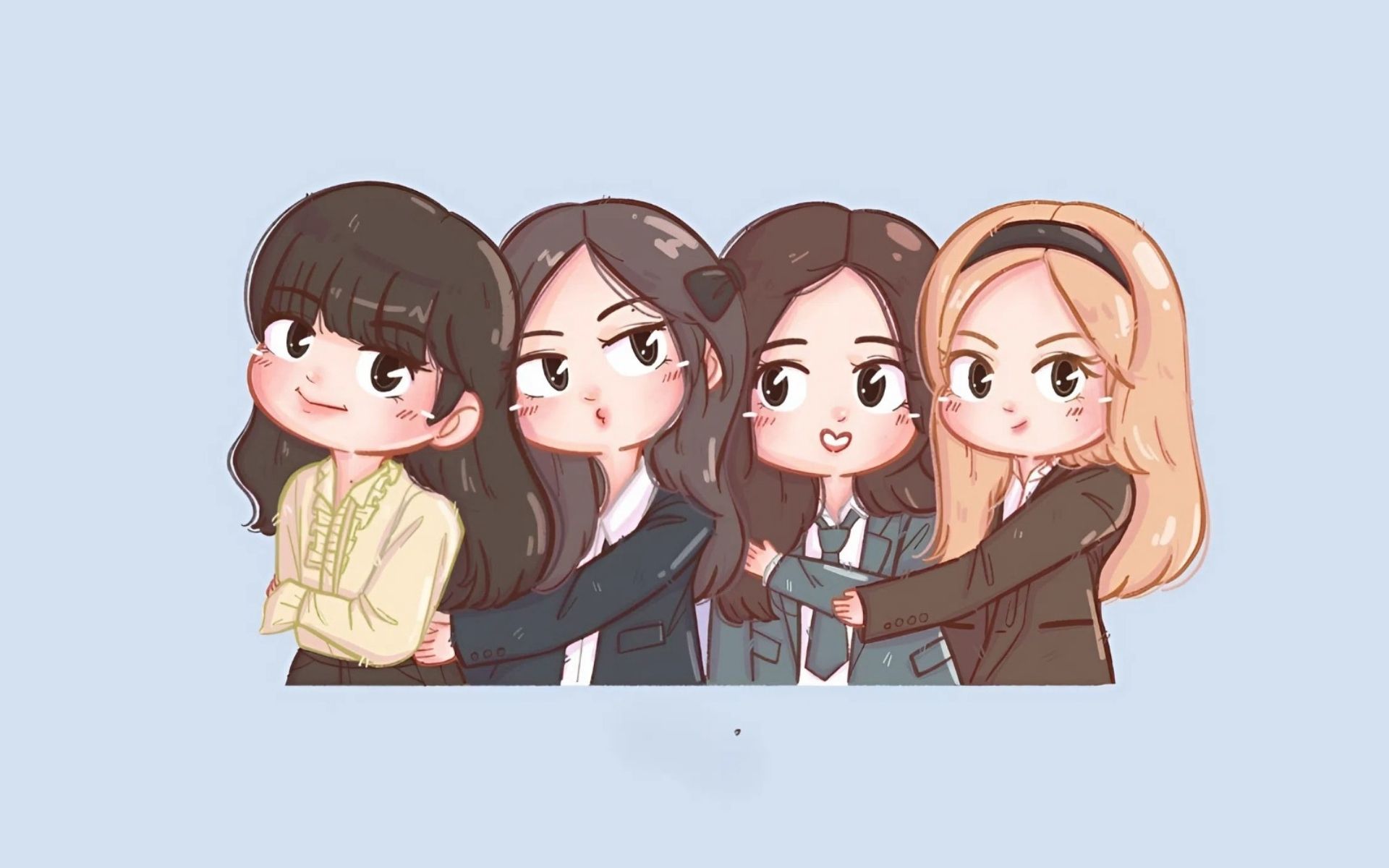 Hình nền chibi BLACKPINK chibi