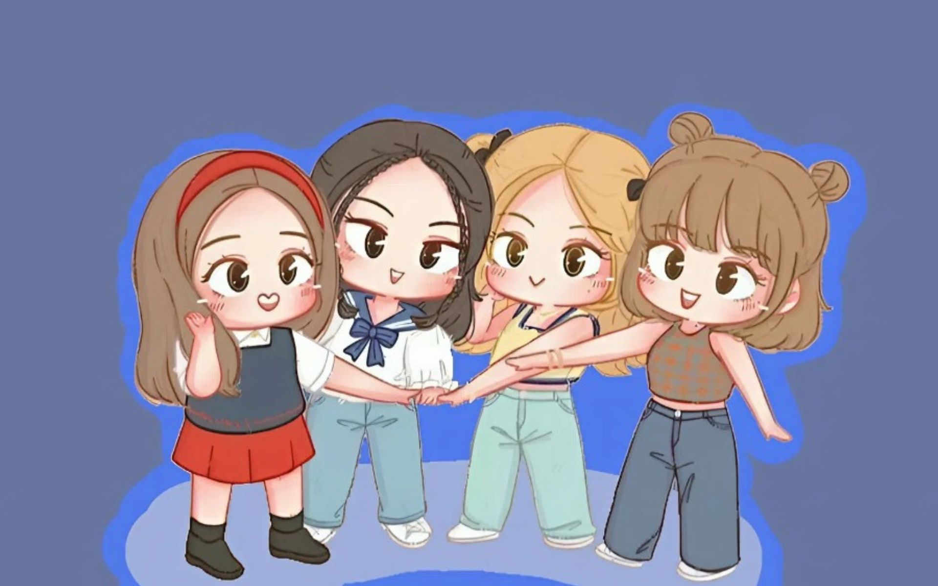 Hình nền chibi BLACKPINK