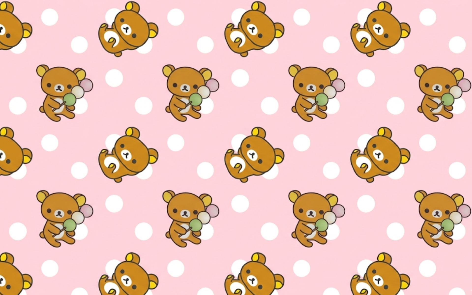 Hình nền gấu nâu cute cho iPad