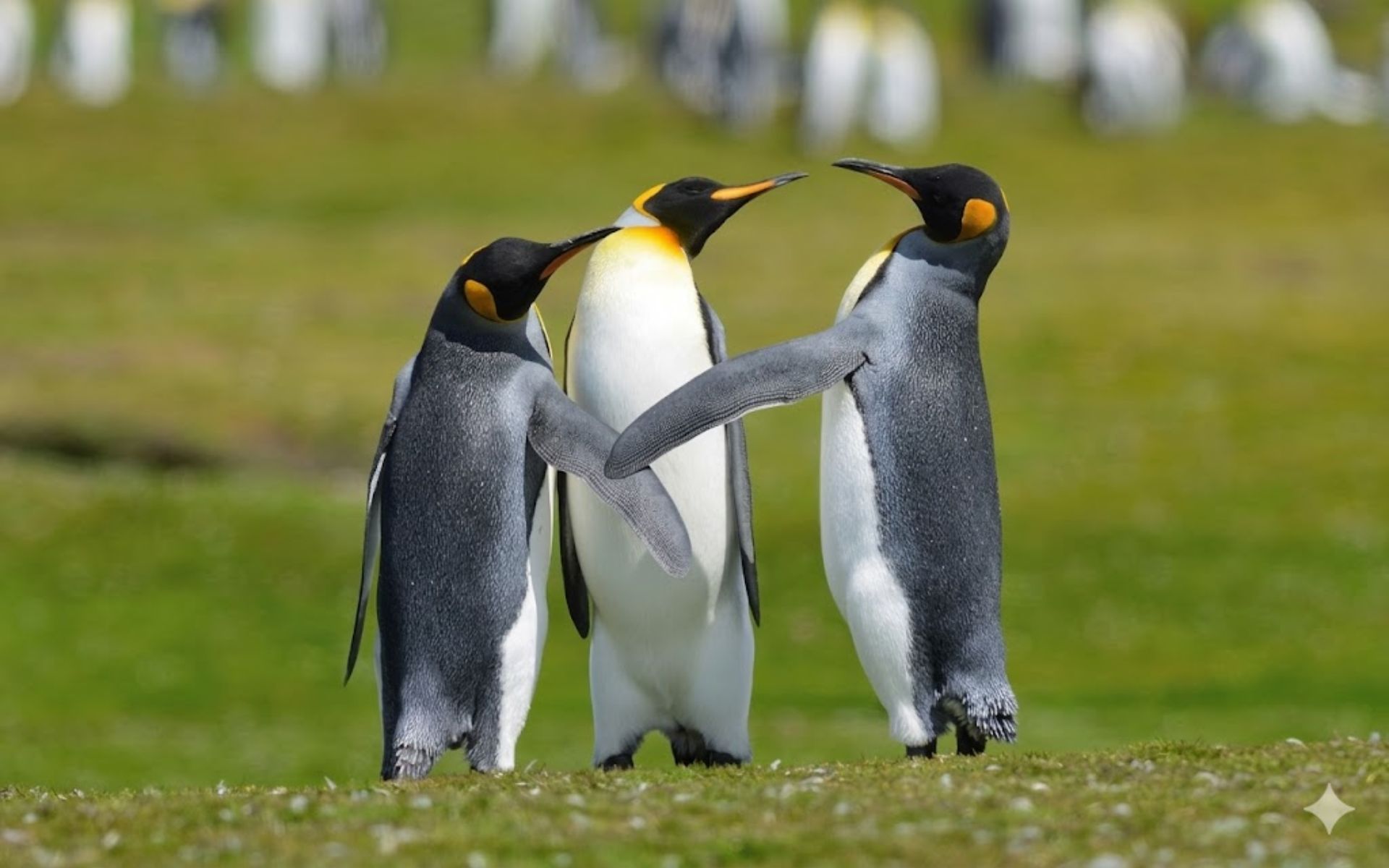 Hình nền máy tính bảng chim cánh cụt cute