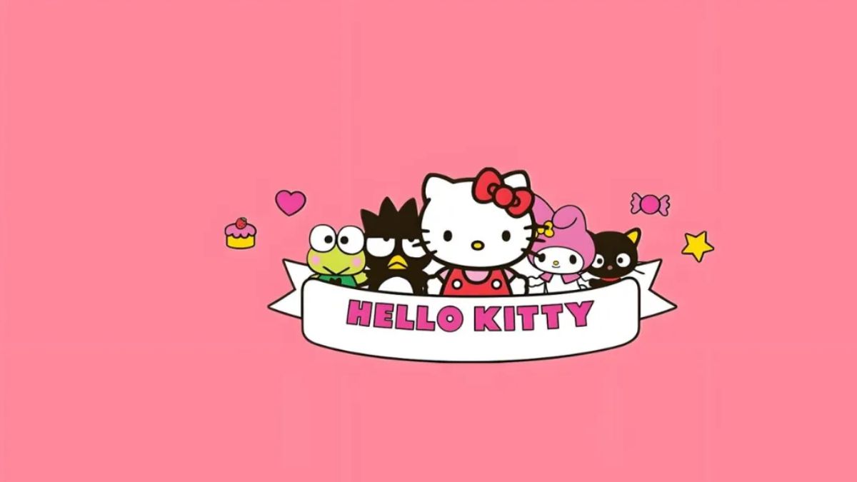 Hình nền cute cho iPad Hello Kitty