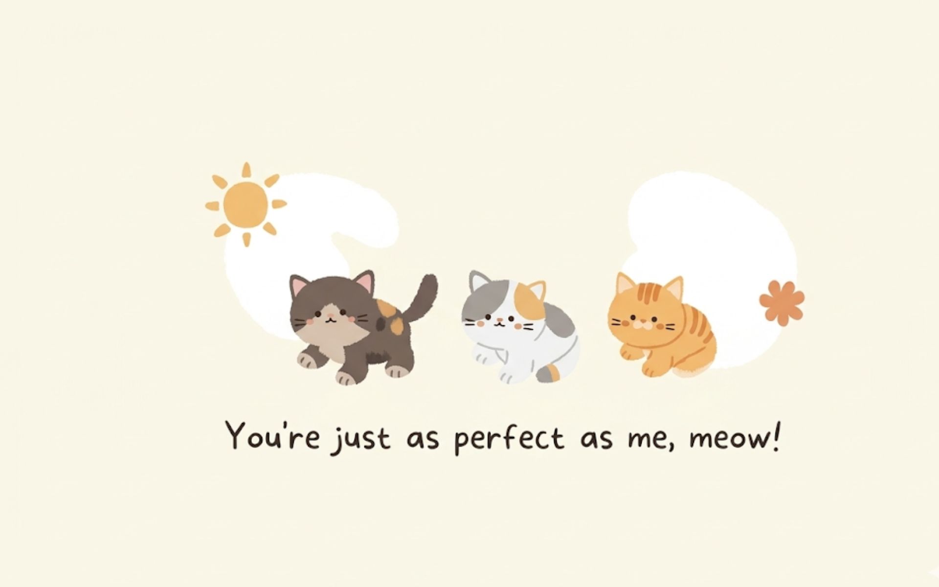 Hình nền typography đáng yêu