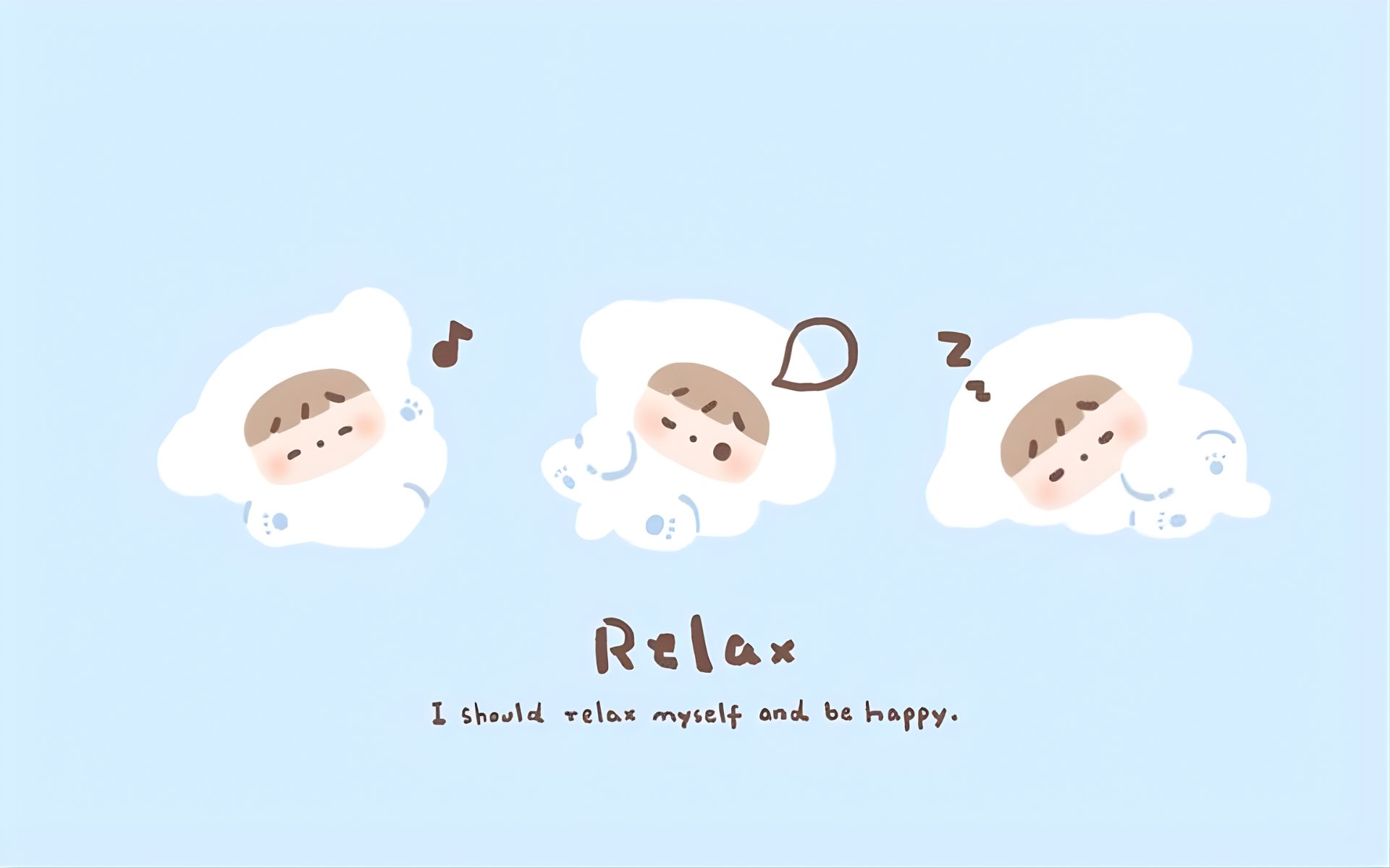 Hình nền typography dễ thương cho Ipad