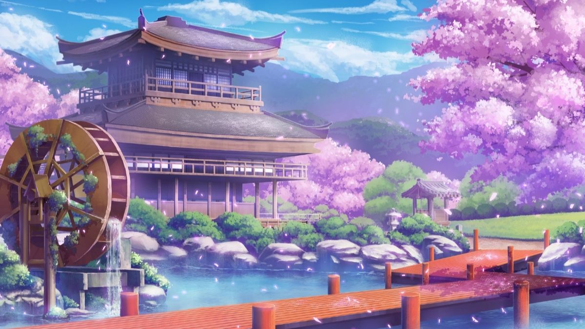 Hình nền thiên nhiên anime cho máy tính bảng