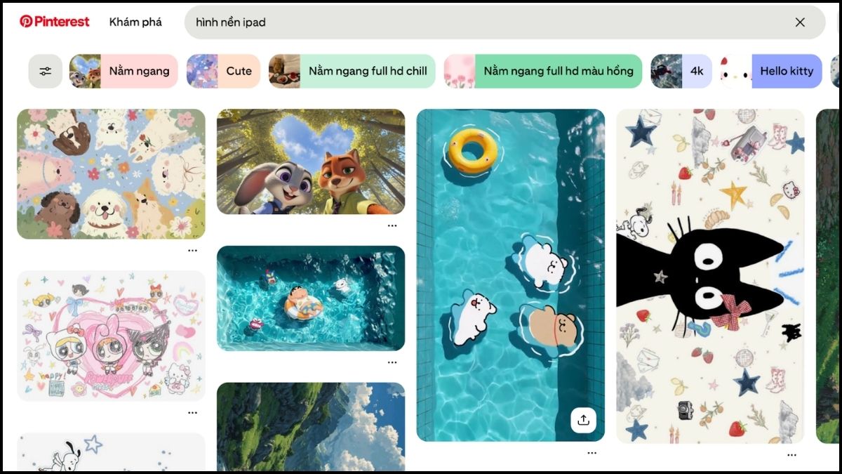 Pinterest - kho hình nền cute đa dạng