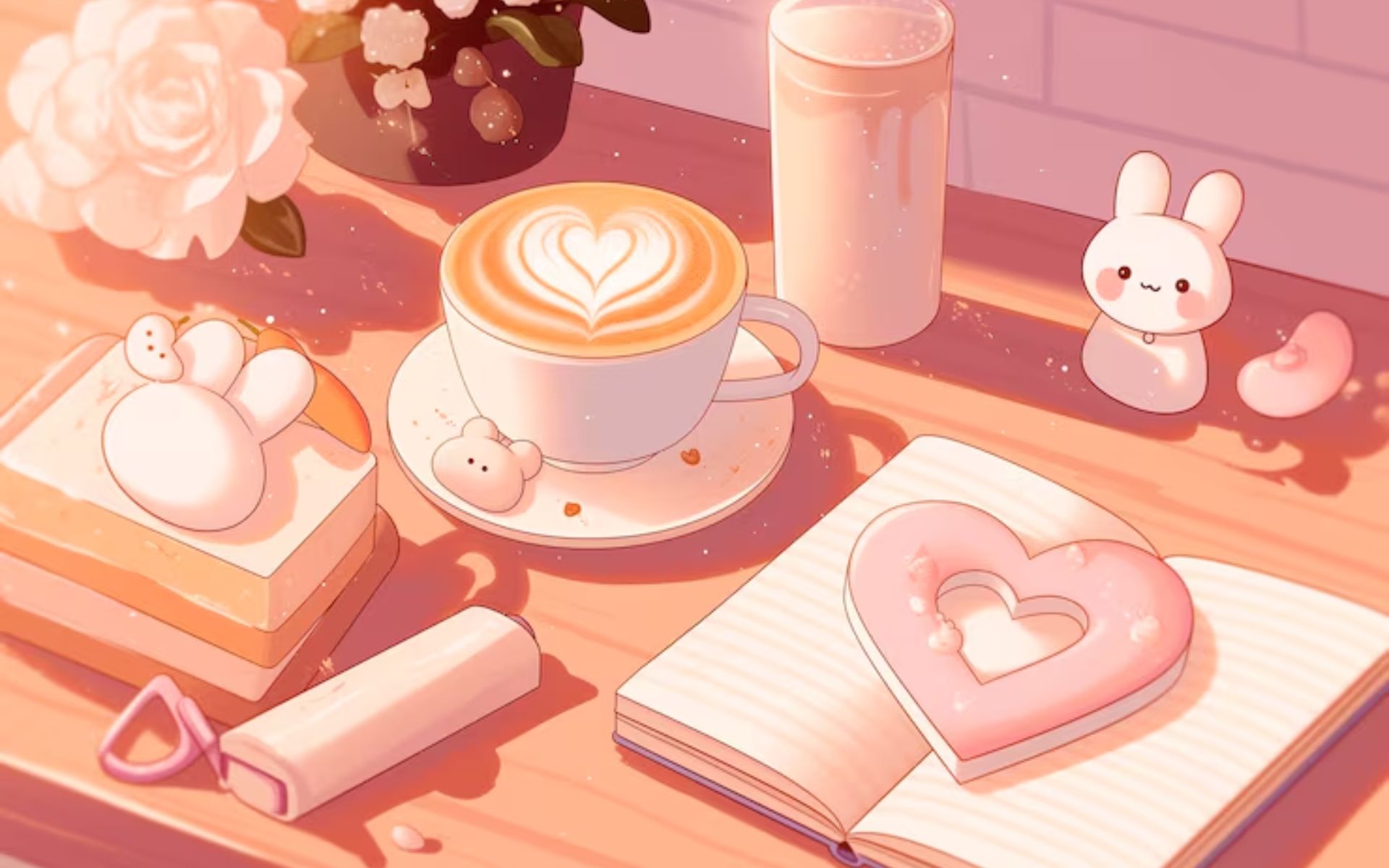 Hình nền vật dụng cute cho iPad