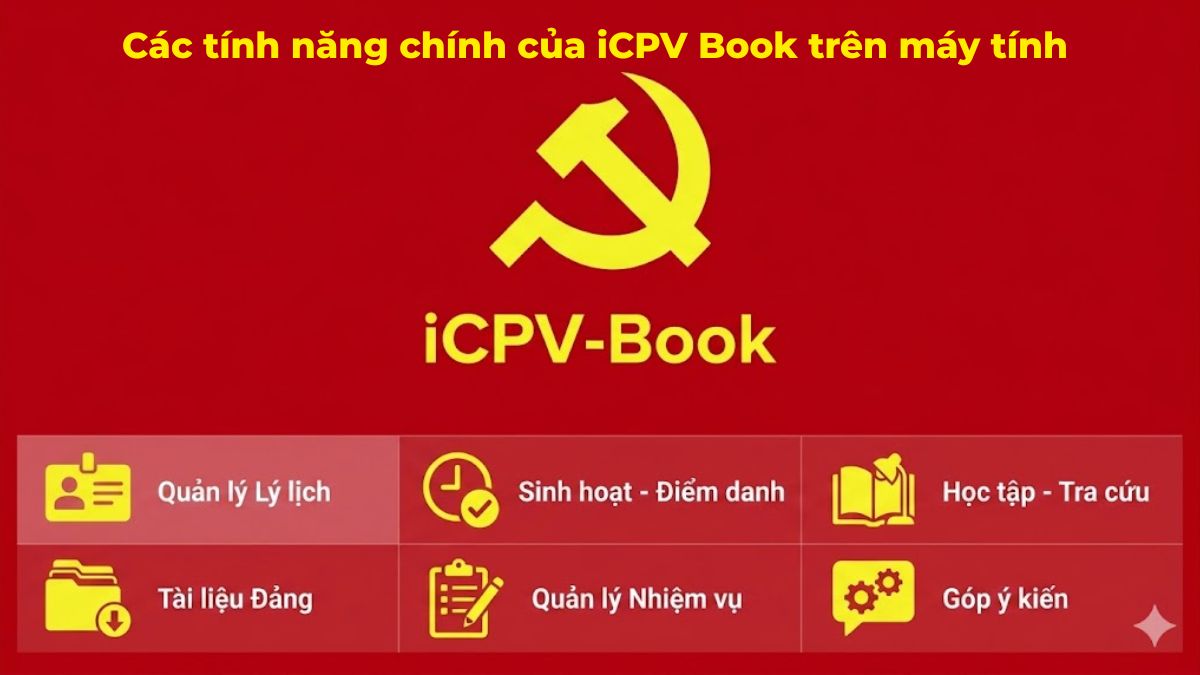 Các tính năng chính của iCPV Book trên máy tính