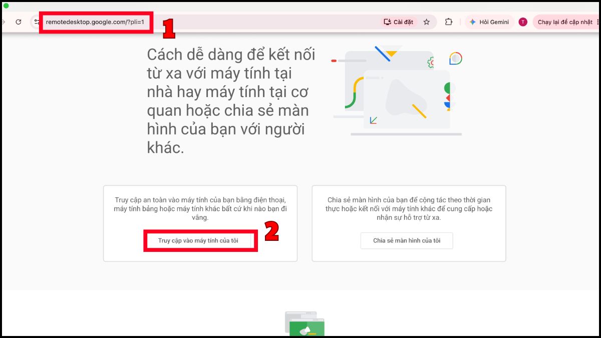 Sử dụng Chrome Remote Desktop trên iPad