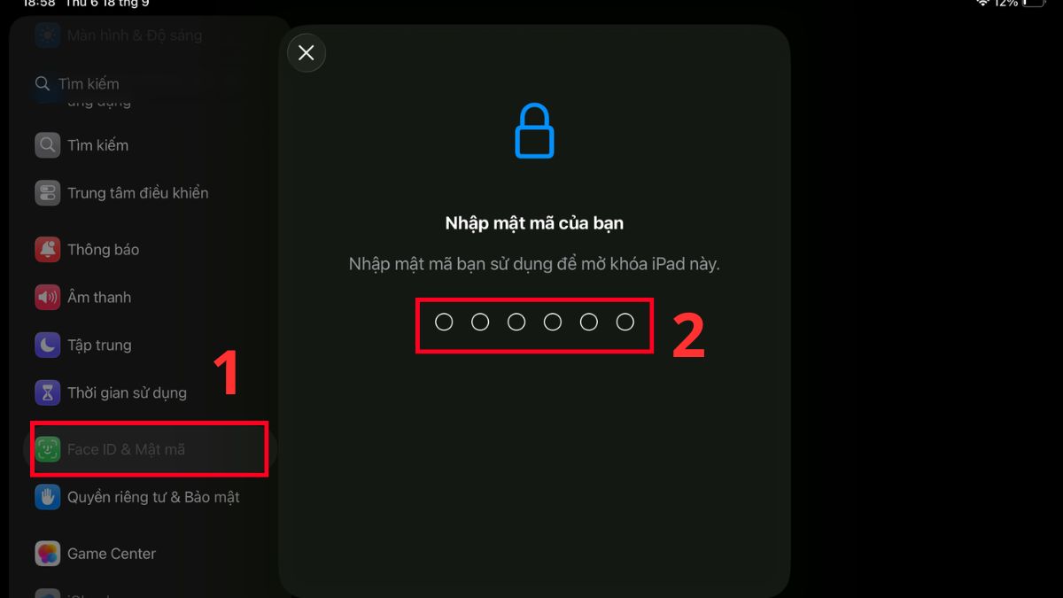 Cách sửa lỗi Face ID không hoạt động trên iPad