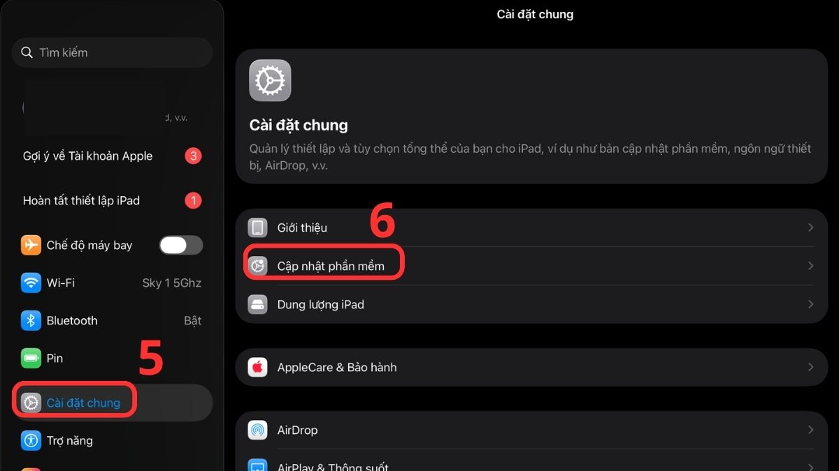 Cập nhật iPadOS