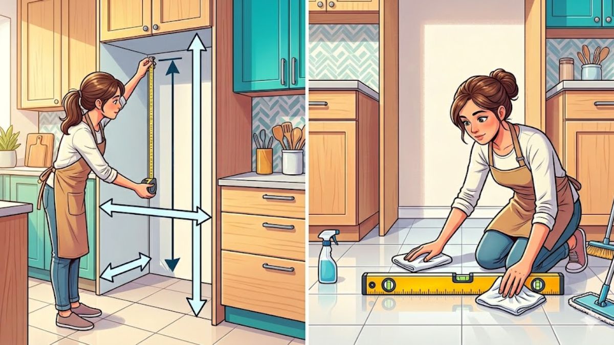 Cách đo và chừa khoảng cách lắp đặt tủ lạnh 400 lít đúng chuẩn