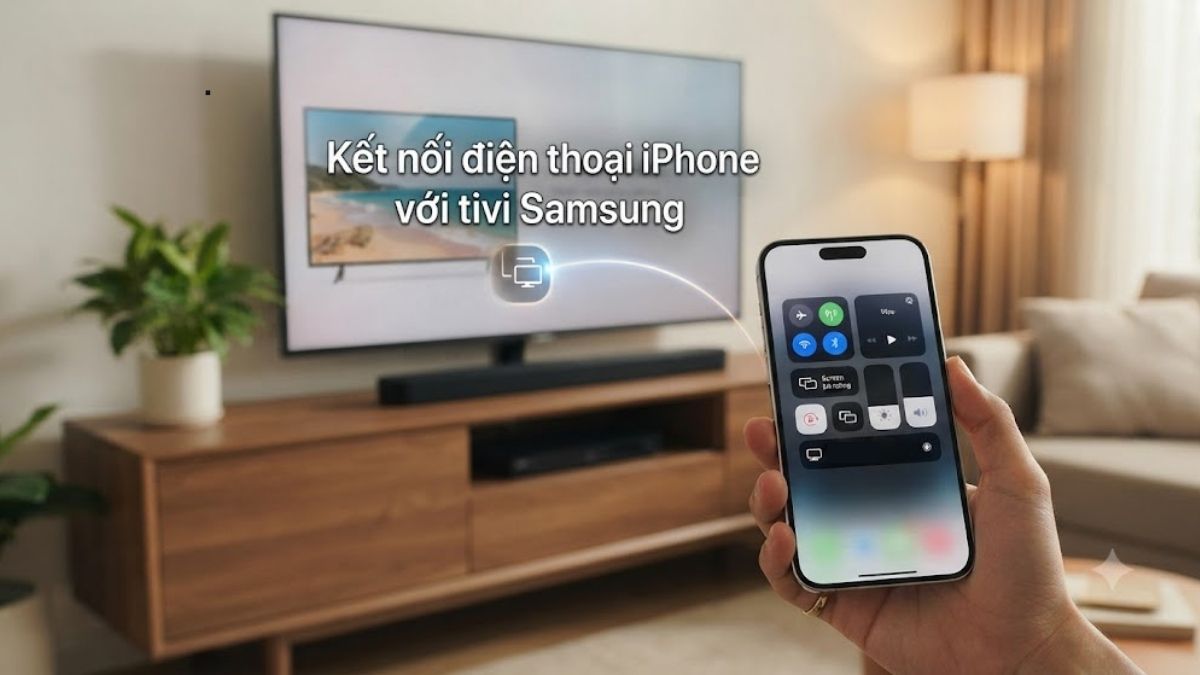 3 cách kết nối điện thoại iPhone với tivi Samsung cực kỳ hiệu quả
