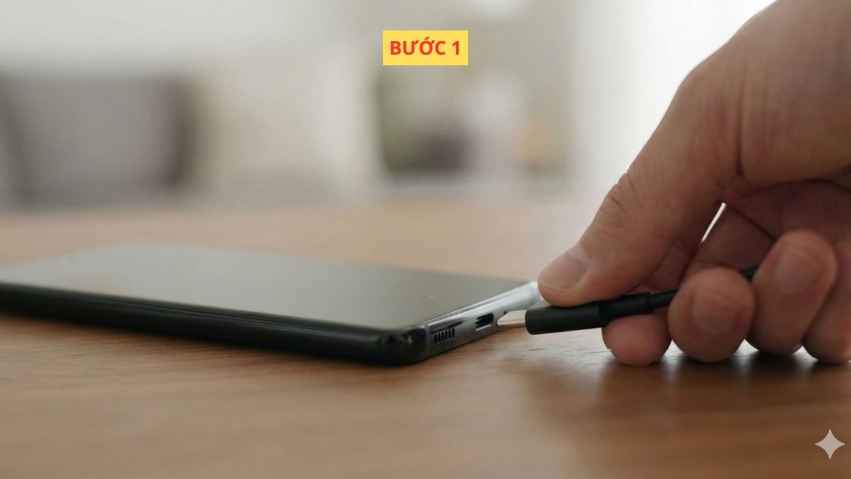 Kết nối qua cáp USB