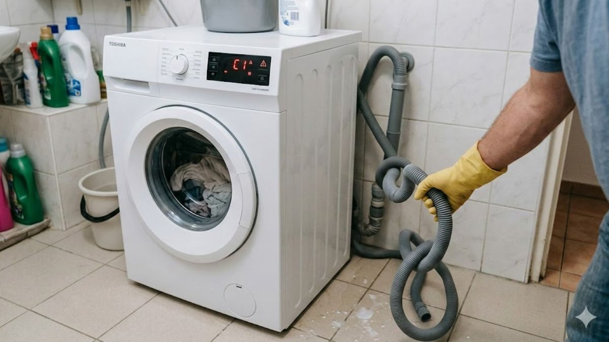 Nguyên nhân và cách khắc phục lỗi C1 máy giặt Toshiba nội địa