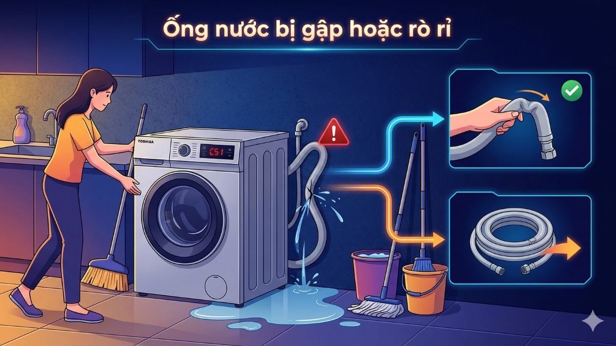 Máy giặt toshiba báo lỗi c51