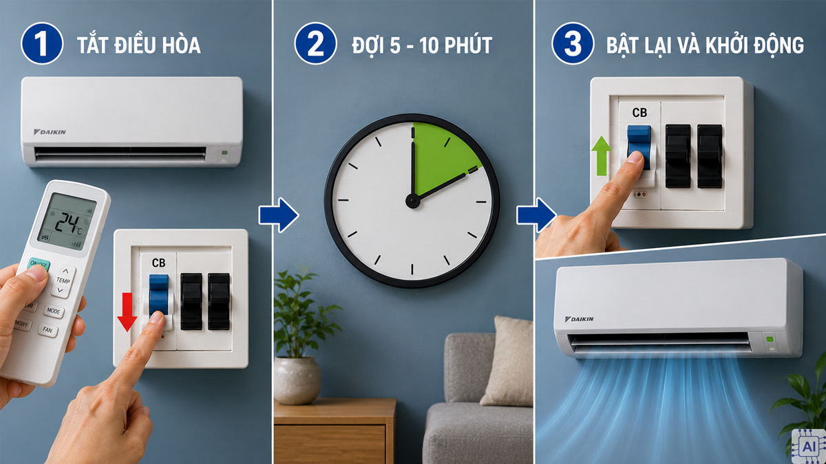 Cách khắc phục lỗi C9 điều hòa Daikin tại nhà
