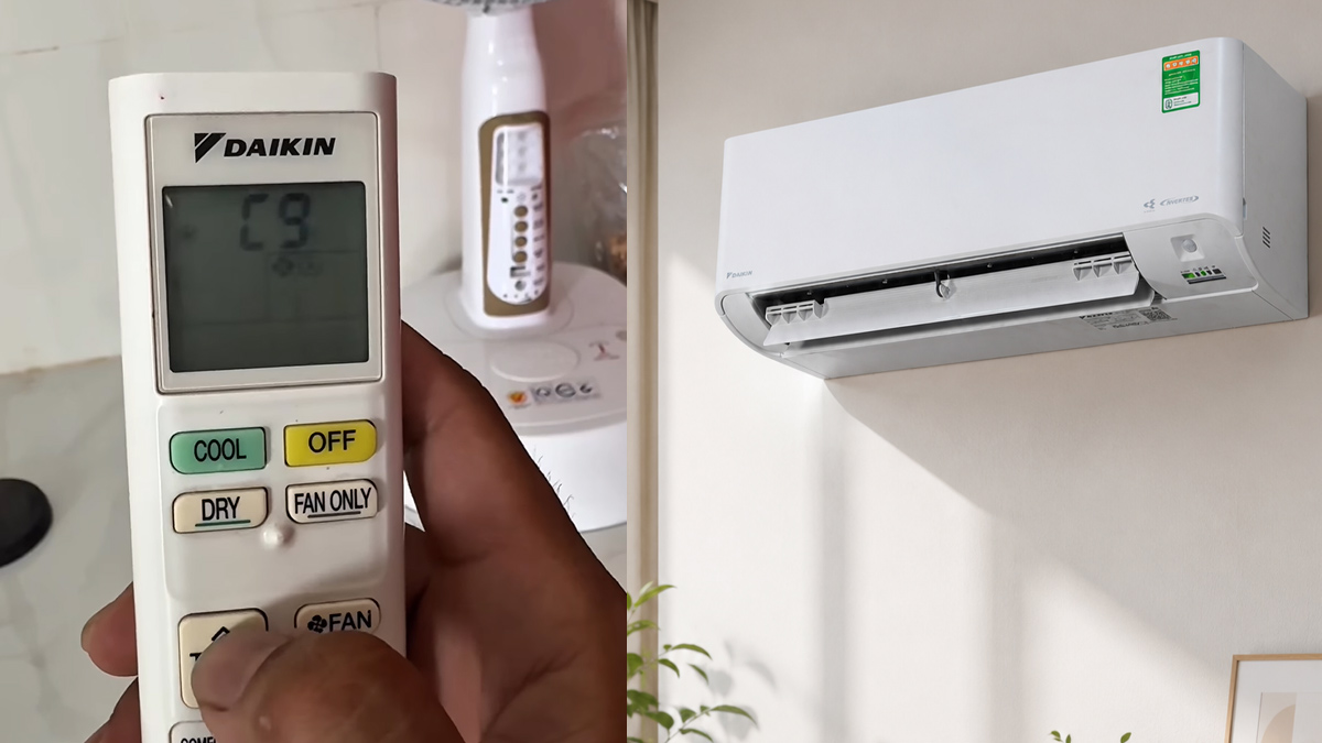 Lỗi C9 điều hòa Daikin inverter có khác không?