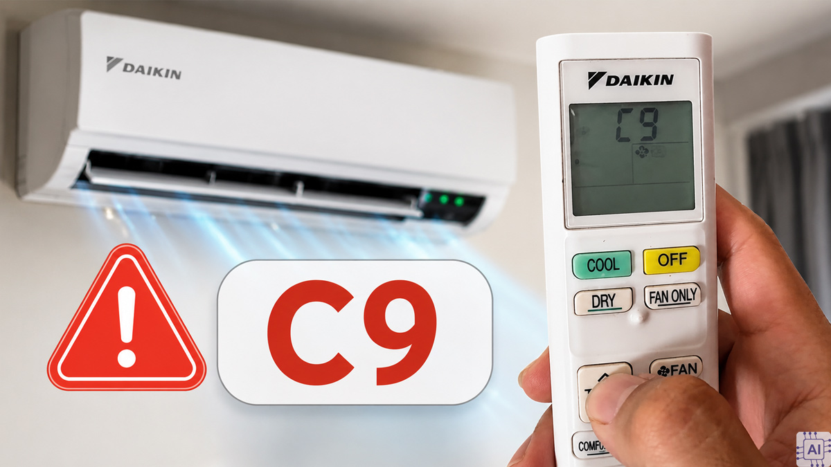 Lỗi C9 điều hòa Daikin do đâu? Cách xử lý nhanh, hiệu quả