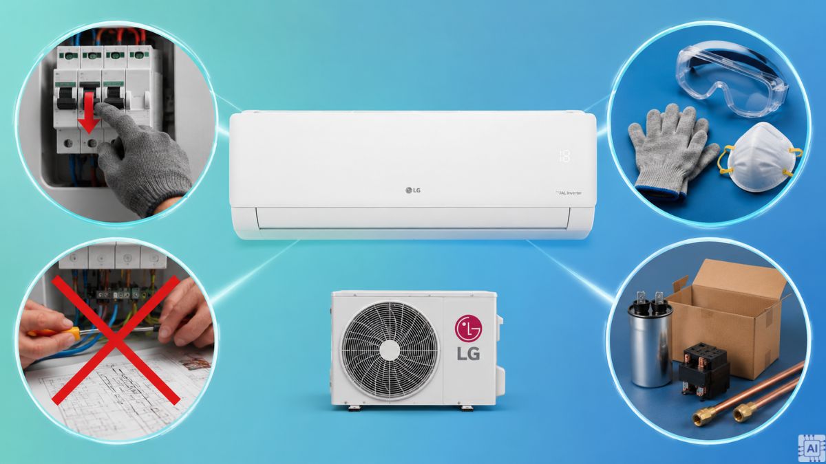 Lưu ý khi tự kiểm tra máy lạnh LG báo lỗi CH10