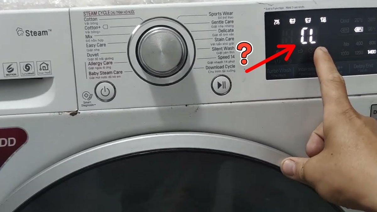Lỗi CL máy giặt LG