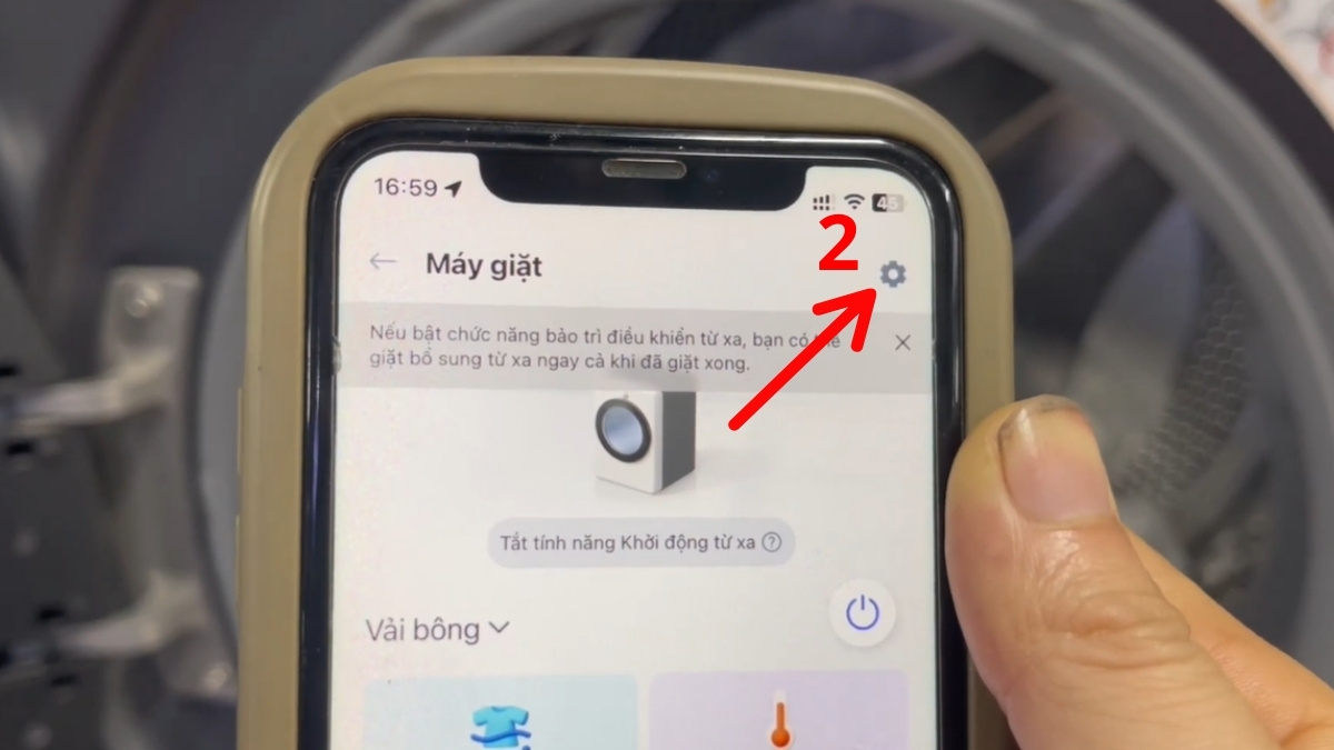 Xóa lỗi CL máy giặt LG thông qua ứng dụng LG ThinQ