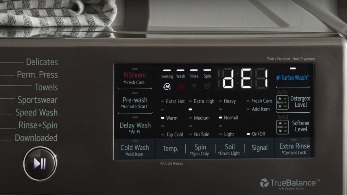 Lỗi de máy giặt LG