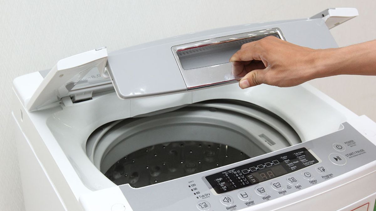 Máy giặt LG báo lỗi dE do chưa đóng kín