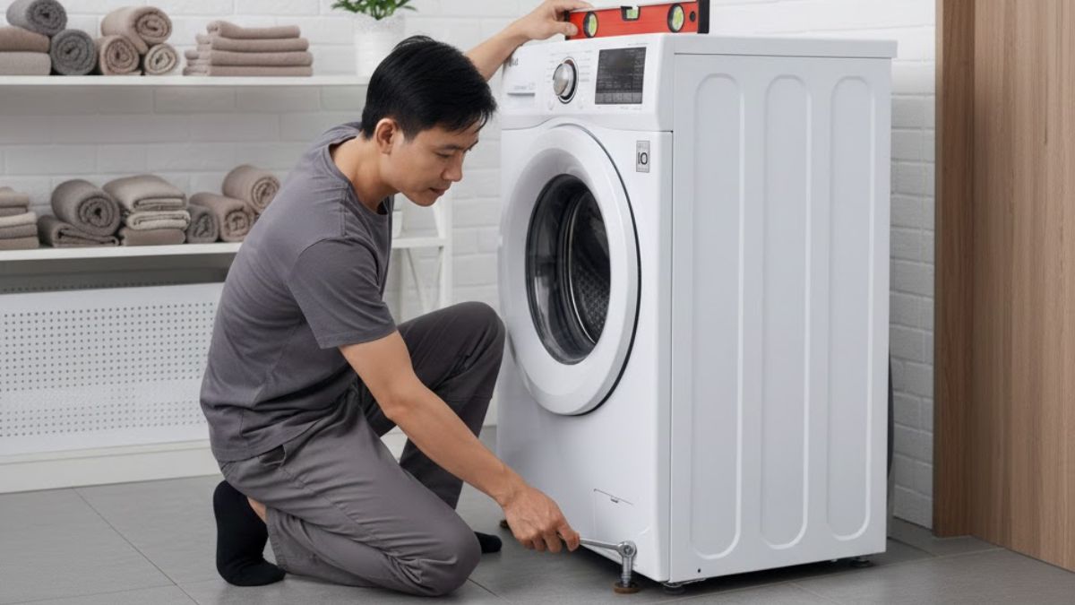 Kiểm tra vị trí đặt máy giặt