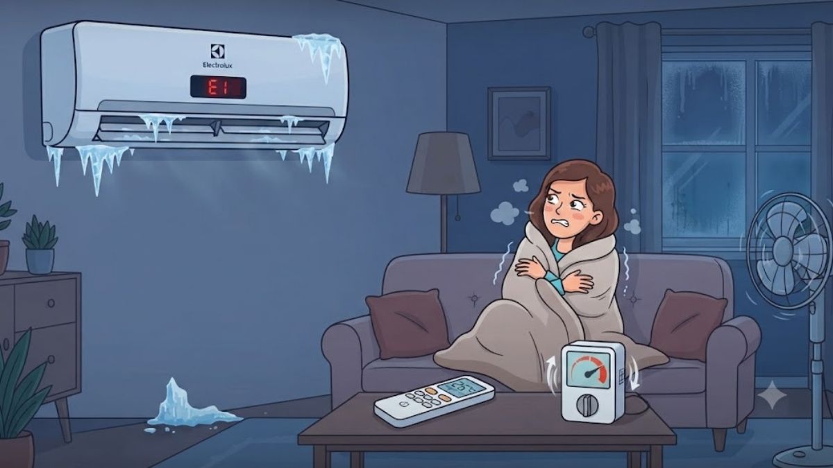 Lỗi E1 máy lạnh Electrolux là lỗi gì?