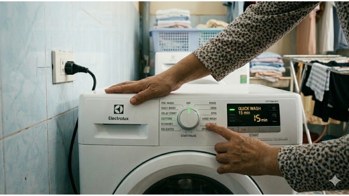 Cắm lại và nhấn nút Start